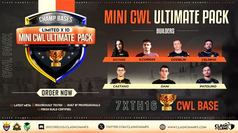 Mini CWL Ultimate TH16 Limited Pro Base Pack Buy Clash Of Clans Base