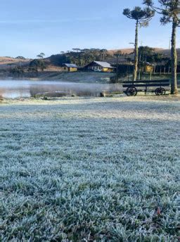 Semana Come A Tempo Seco Frio E Forma O De Geada No Rio Grande Do Sul