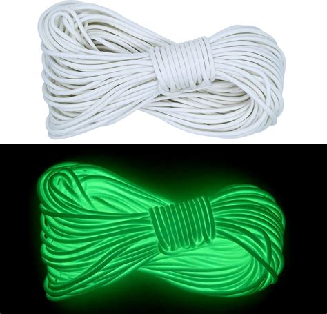 RUNYU Fluoreszierende Paracord 550 Leuchtende Seil Paracord 4mm Schnüre