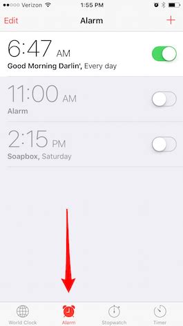 how to delete alarm on iphone