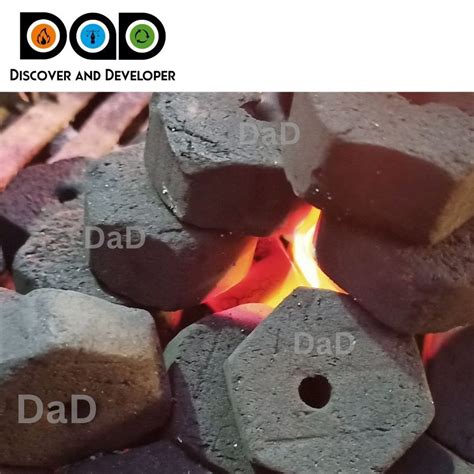 Coconut Shell Charcoal Hexagonal Small For Barbeque Packaging Size