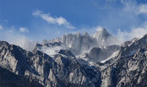 Mount Whitney in California Stock Photo - Image of camping, mountains: 253686110