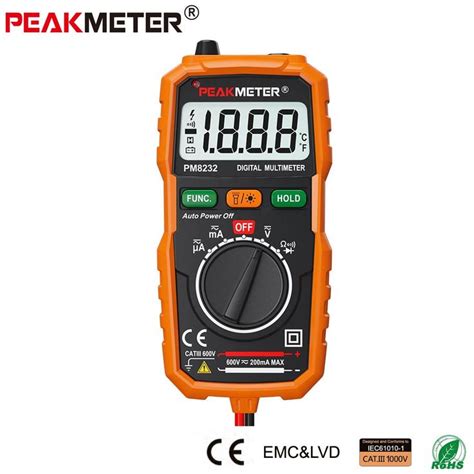 Official Peakmeter New Hot Sale Non Contact Mini Digital Multimeter Dc