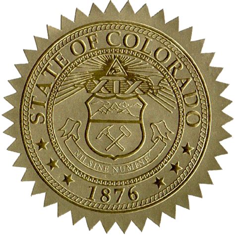 State Seals Metallic Gold