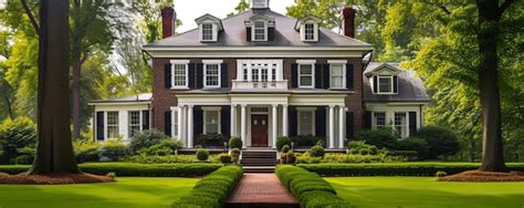 Premium Photo | Colonial style American house American classic home and ...