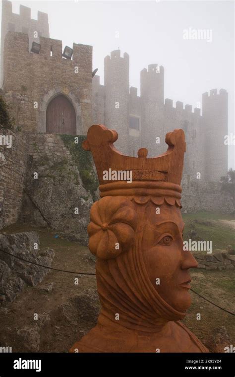 Portugal, Obidos, Castelo, medieval castle, pousada hotel Stock Photo ...