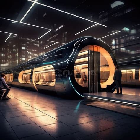 The Subway Station Of The Future Created With Generative Al Technology