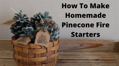 How To Make Homemade Pinecone Fire Starters Youtube