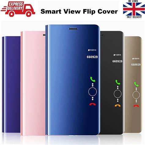 Smart View Mirror Flip Stand Case Cover For Samsung S S S S Fe