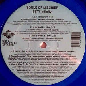 Souls Of Mischief - 93 'Til Infinity (1993, Blue Translucent, Vinyl) | Discogs