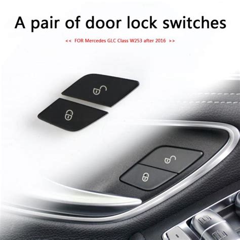 New Arrivalcentral Door Lock Switch Button Cap For Mercedes Benz W