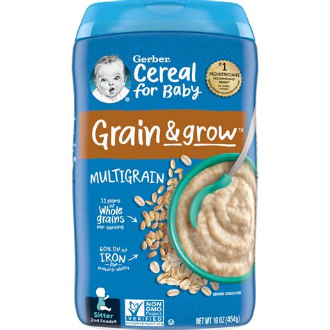 Gerber Nd Foods Cereal For Baby Grain Grow Baby Cereal Multigrain