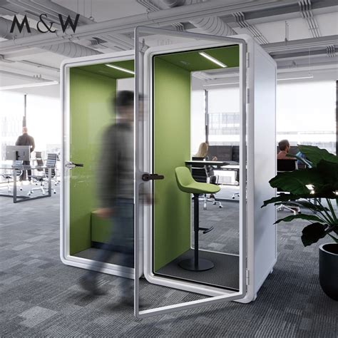 M W Moveable Soundproof Phone Booth Portable Private One Person