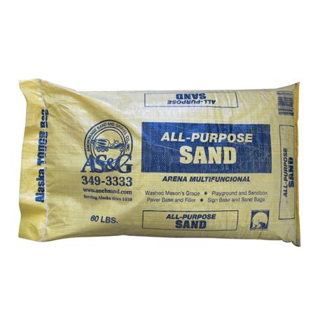 Anchorage Sand And Gravel 05 Cu Ft 60 Lb All Purpose Sand In The Sand