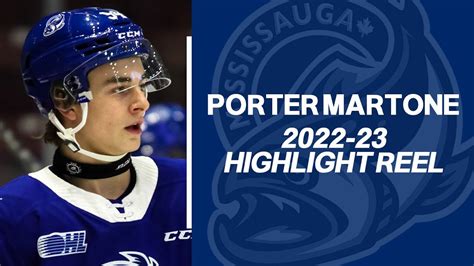 Porter Martone Mississauga Steelheads Ohl Highlights Youtube