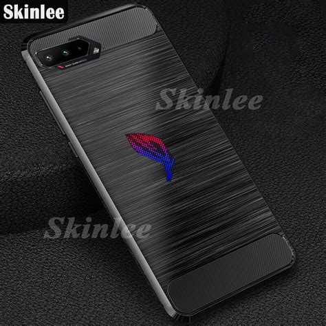 Skinlee สำหรบ Asus Rog 5 Ultimate เคสโทรศพท Brushed Texture นม TPU