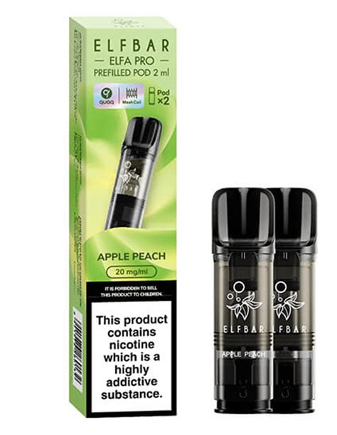 Elf Bar Elfa Pro Pods Apple Peach Ml Ohne Nikotin