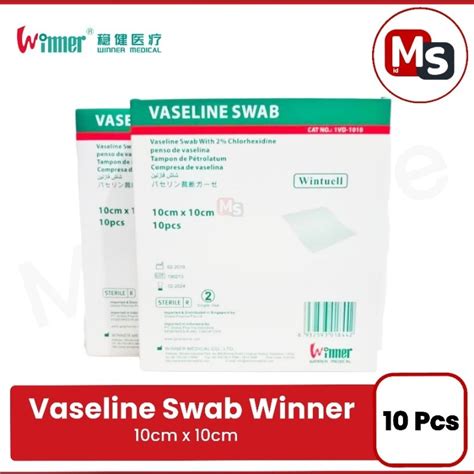 Jual Vaseline Swab 10 X 10 Cm Winner Wintuell Box Shopee Indonesia