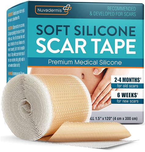 Silicone Scar Tape As Sheets Strips X Extra Long C Section