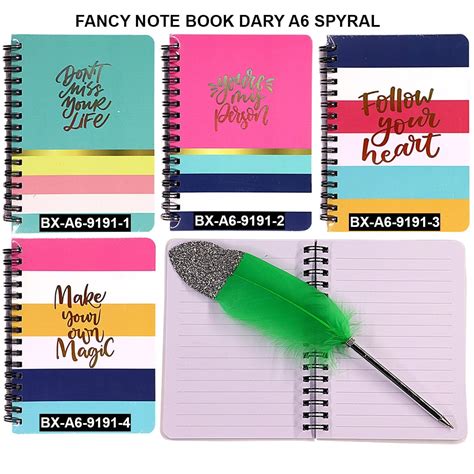 Fancy Notebook Dairy Spiral A6