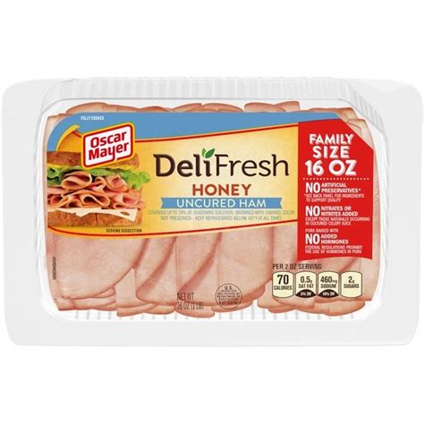 Oscar Mayer Deli Fresh Honey Shaved Smoked Ham 16 Oz From Kroger