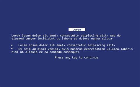 Blue Screen of Death 11161279 Vector Art at Vecteezy