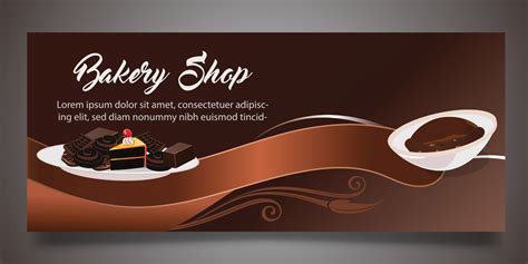 Bakery shop banner Design 26762187 Vector Art at Vecteezy