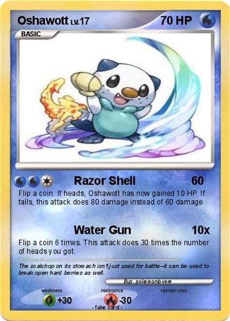 Pokémon Oshawott 809 809 - Razor Shell - My Pokemon Card