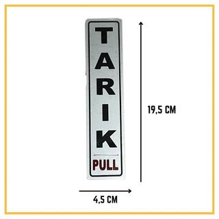 Jual Akrilik Tarik Dorong Geser Kiri Kanan Sign Board Akrilik Murah