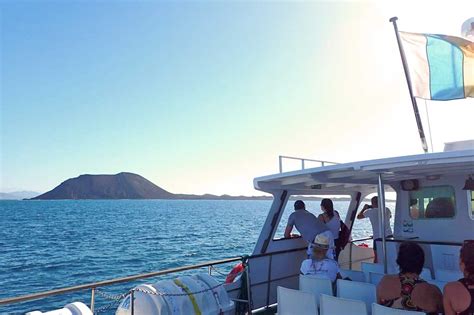 F Hre Und Boot In Isla Lobos Von Corralejo Fuerteventura