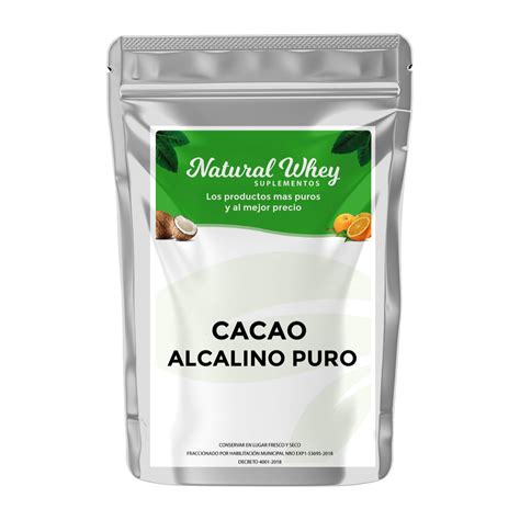 Cacao Alcalino Puro Natural Whey Suplementos