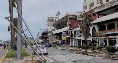 Estragos Causados Por Otis En La Costera Miguel Alem N De Acapulco