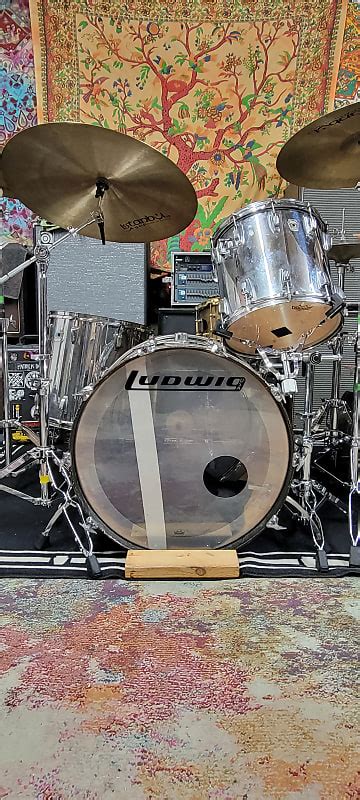 Ludwig Chrome Over Wood Late 70 S Mid 80 S Reverb