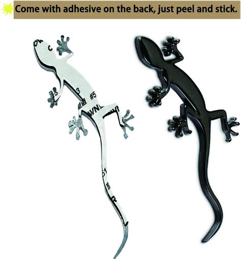 Buy Pack Gecko Car Stickers Fashion D Gecko Shape Pure Metal Chrome