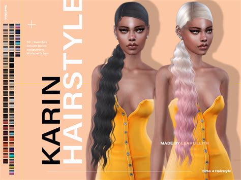 The Sims Resource Leahlillith Karin Hairstyle