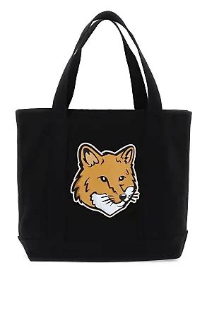 Maison Kitsuné Tote Bags unisex Brown ONE SIZE Bold Fox Large Tote