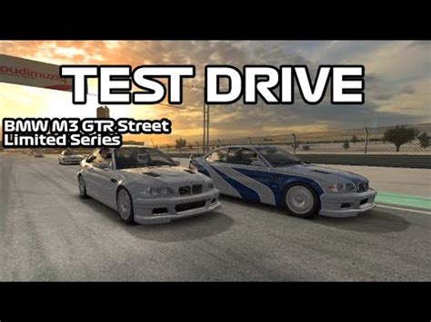 Test Drive BMW M3 GTR Straßenversion Real Racing 3 YouTube