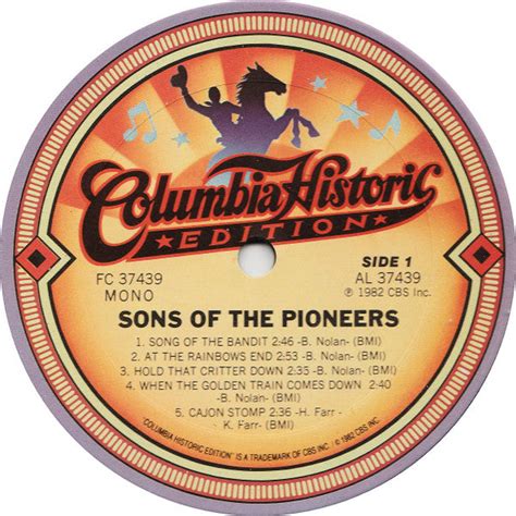 Buy The Sons Of The Pioneers : The Sons Of The Pioneers (LP, Comp, Mono ...