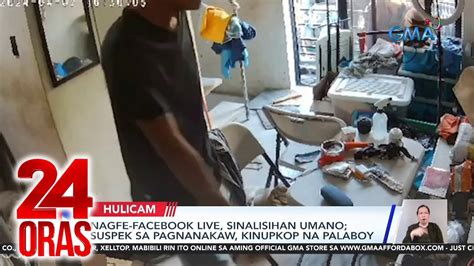 Nagfe Facebook Live Sinalisihan Umano Suspek Sa Pagnanakaw Kinupkop