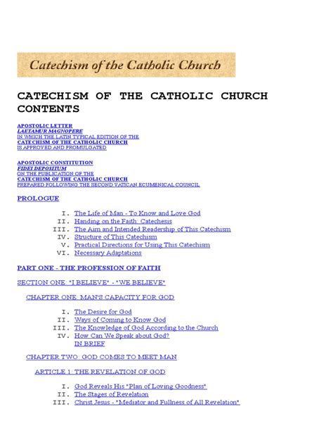 Catechism of The Catholic Church | PDF | Catechism | Jesus