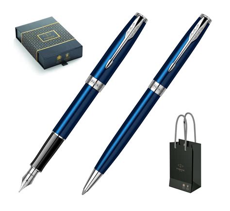 Set Stilou Pix Parker Sonnet Royal Blue Ct