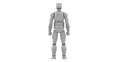 OBJ file Batman Adam West - ARTICULATED POSEABLE ACTION FIGURE 100mm 🦸 ...