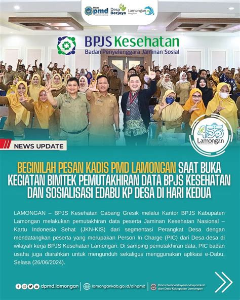 BEGINILAH PESAN KADIS PMD LAMONGAN SAAT BUKA KEGIATAN BIMTEK