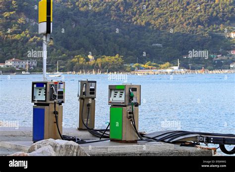 Marine fuel station Stock Photo - Alamy