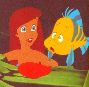 Walt Disney Production Cels Princess Ariel Flounder Walt Disney