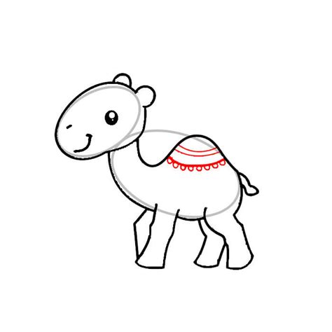 how to draw a easy camel
