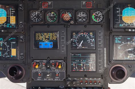 Cockpit in an airbus ec 135 helicopter — Stock Editorial Photo © huettenhoelscher #113043648