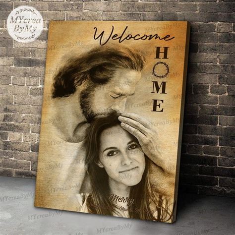 Jesus Welcome Home Canvas Etsy