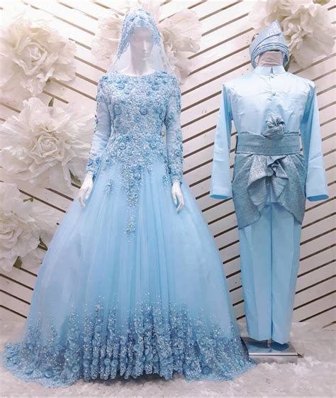 Tiffany Blue Baju Pengantin Baby Blue Baju Kebaya Azzalea Baby Blue