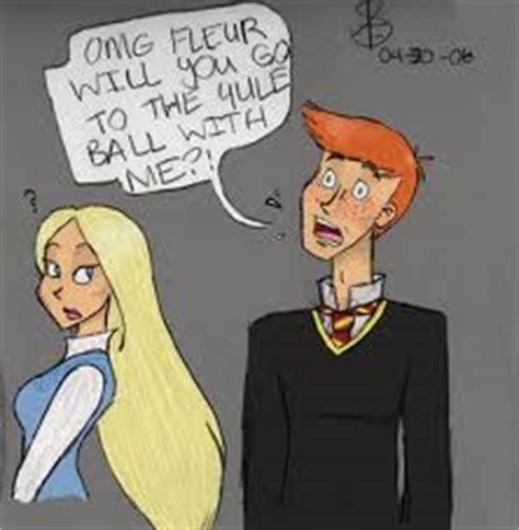 Ron ask Fleur to the yule ball - Ronald Weasley Fan Art (23527166) - Fanpop